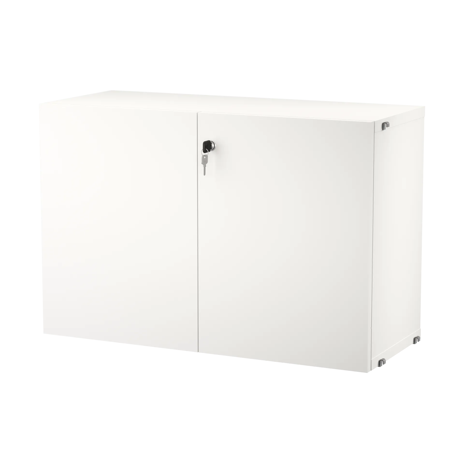 String cabinet with lock, White String