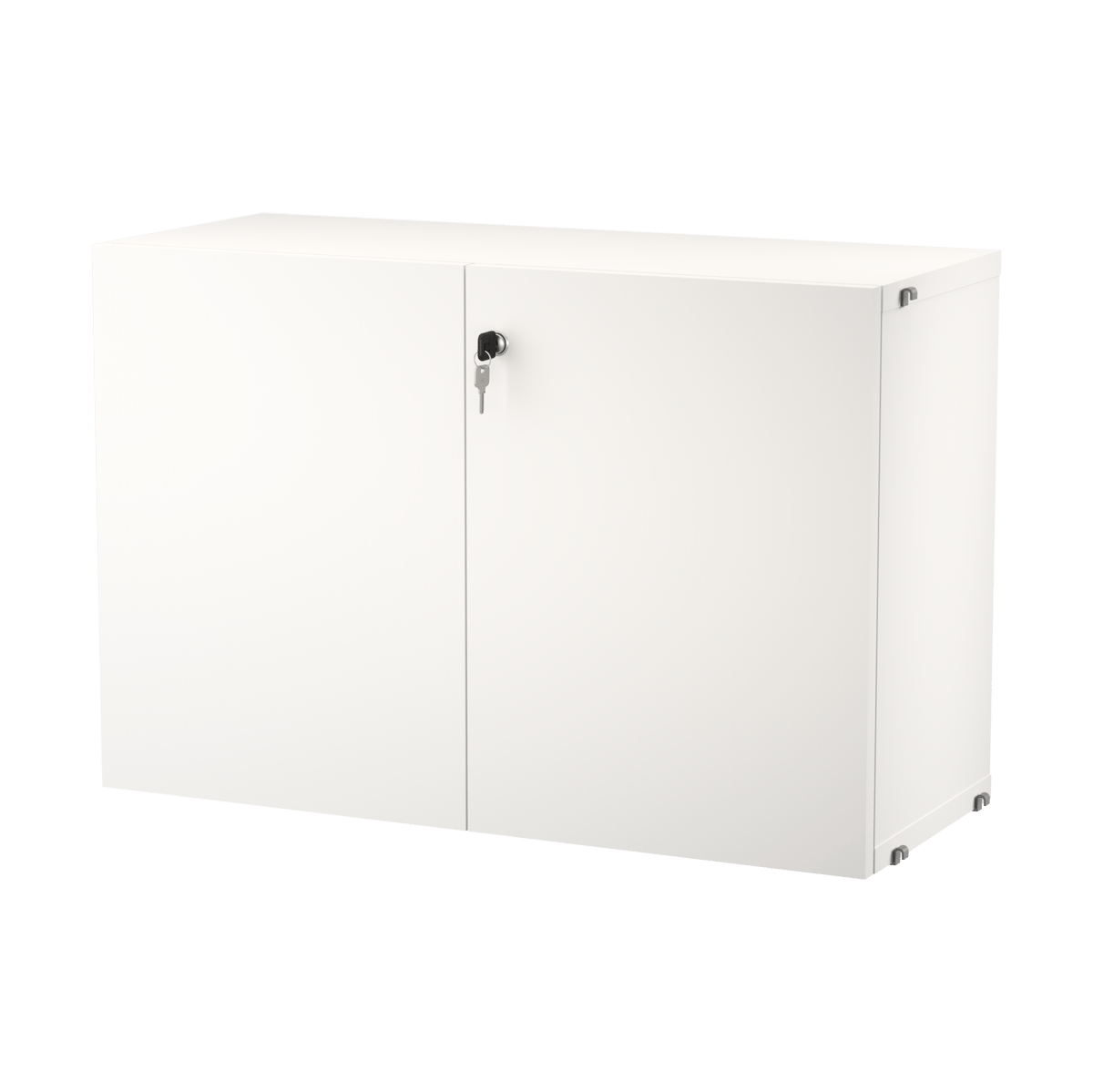 String cabinet with lock White | Scandinavian Design | Display & glass cabinets | White