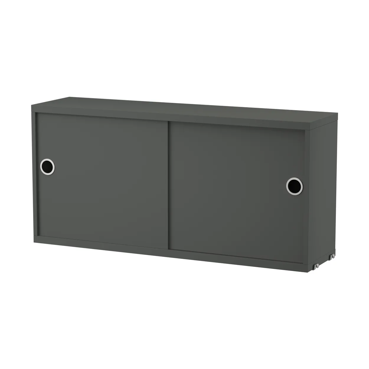 String cabinet with sliding door Dark grey, 78x20 cm