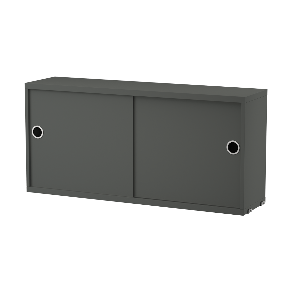 String cabinet with sliding door Dark grey, 78x20 cm