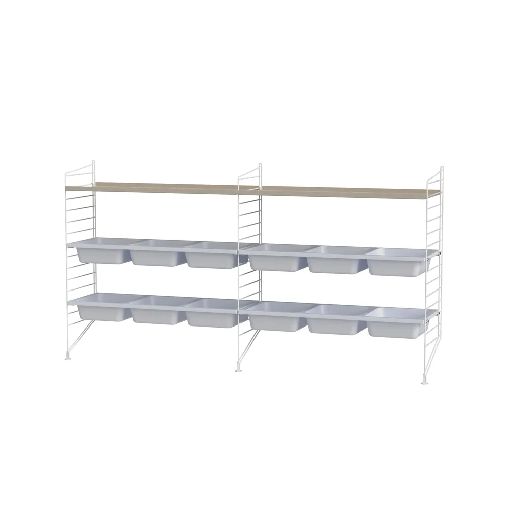 String children's room beige & white - Combination F,  String