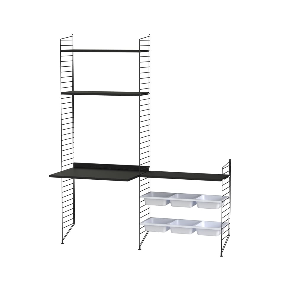 String children's room black - Combination E | Scandinavian Design | Black