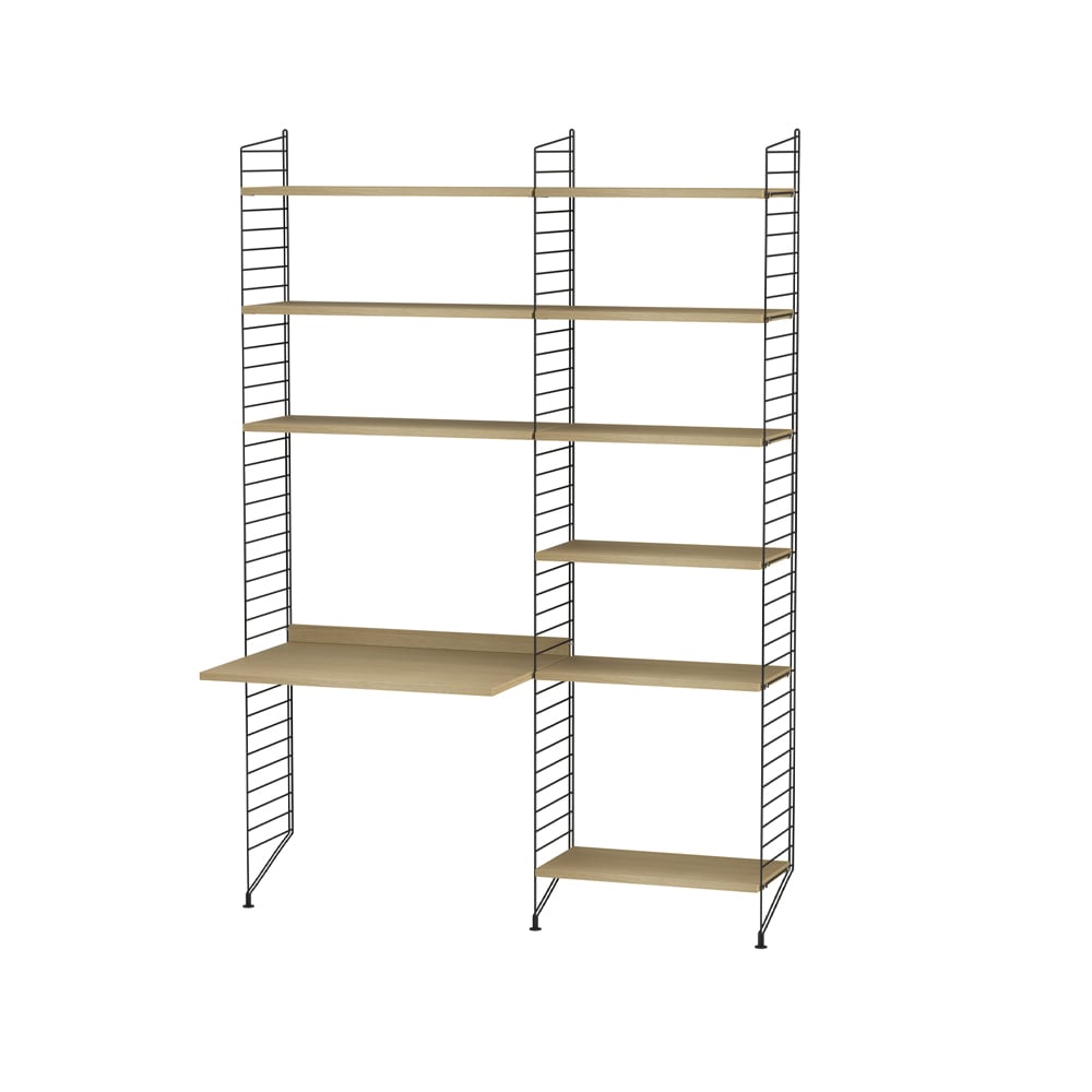 String children's room oak & black - Combination D | Scandinavian Design | Beige