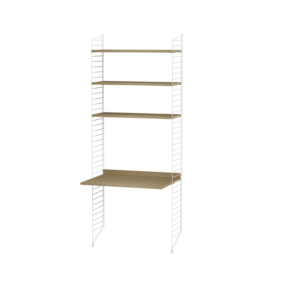 String children's room oak & white - Combination C | Scandinavian Design | Beige
