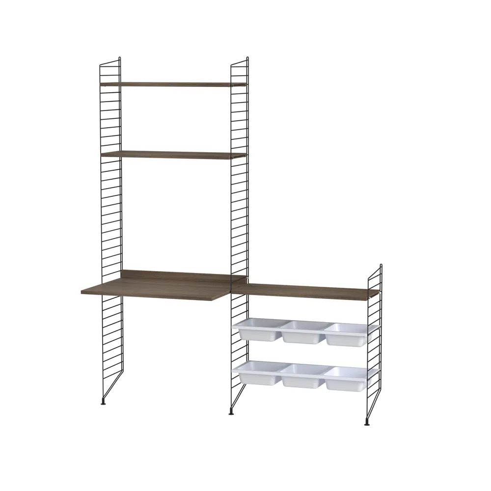 String children's room walnut & black - Combination E String