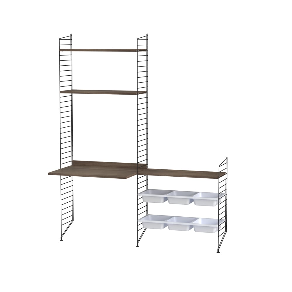 String children's room walnut & black - Combination E