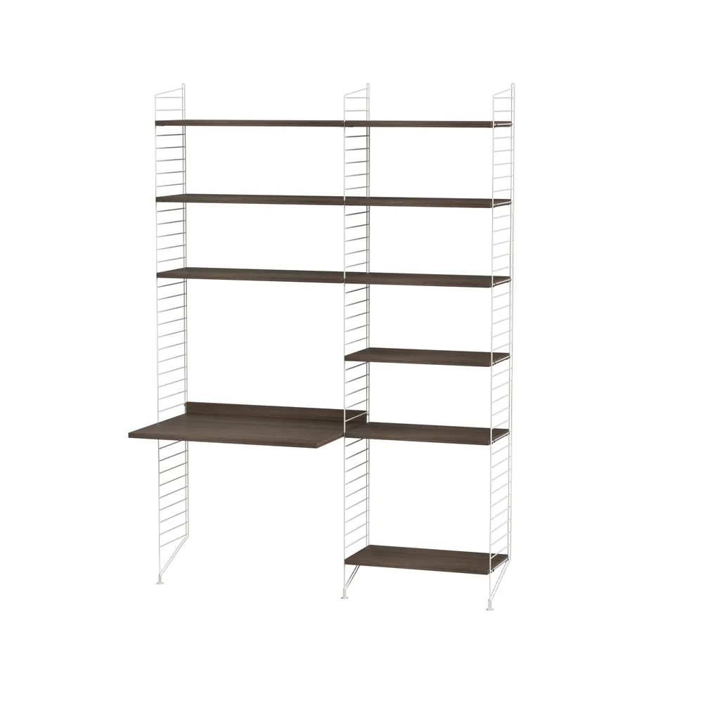 String children's room walnut & white - Combination D String