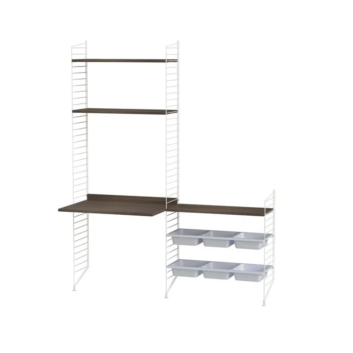 String children's room walnut & white - Combination E - String