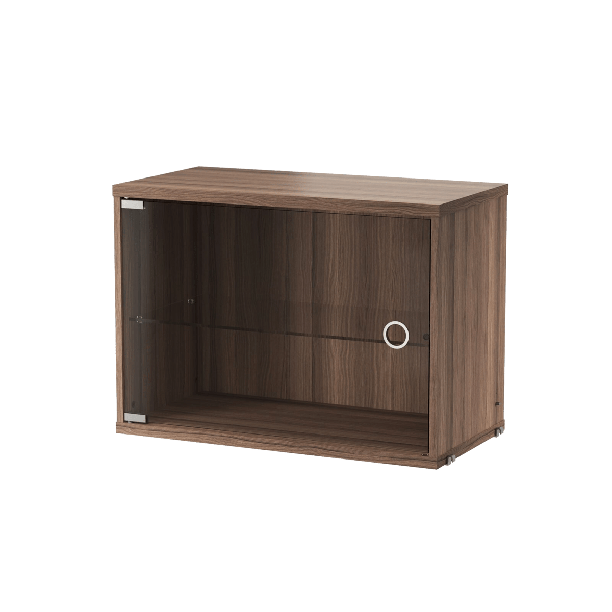String display cabinet 58 cm Walnut | Scandinavian Design | Display & glass cabinets | Brown