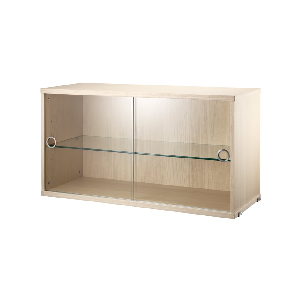 String display cabinet 78 cm Ash | Scandinavian Design | Display & glass cabinets | Beige