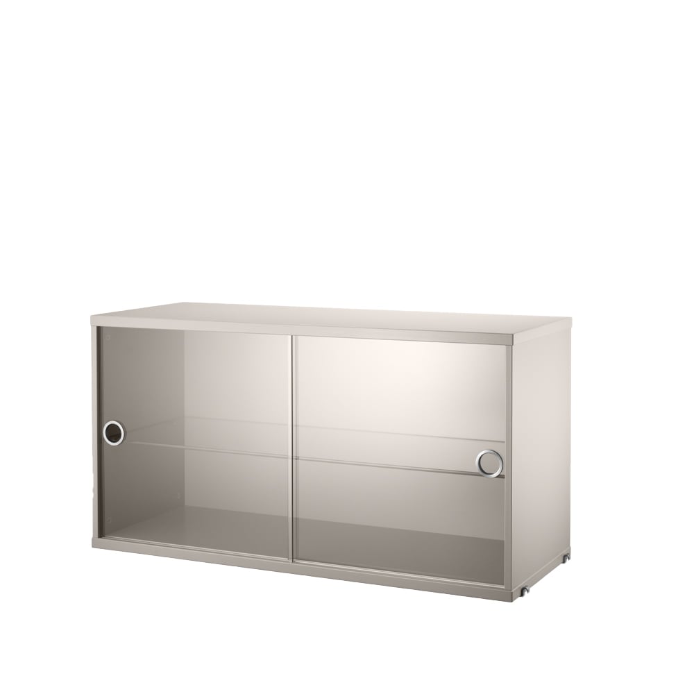 String display cabinet 78 cm Beige | Scandinavian Design | Display & glass cabinets | Beige