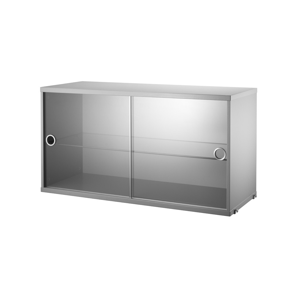 String display cabinet 78 cm Grey | Scandinavian Design | Display & glass cabinets | Grey
