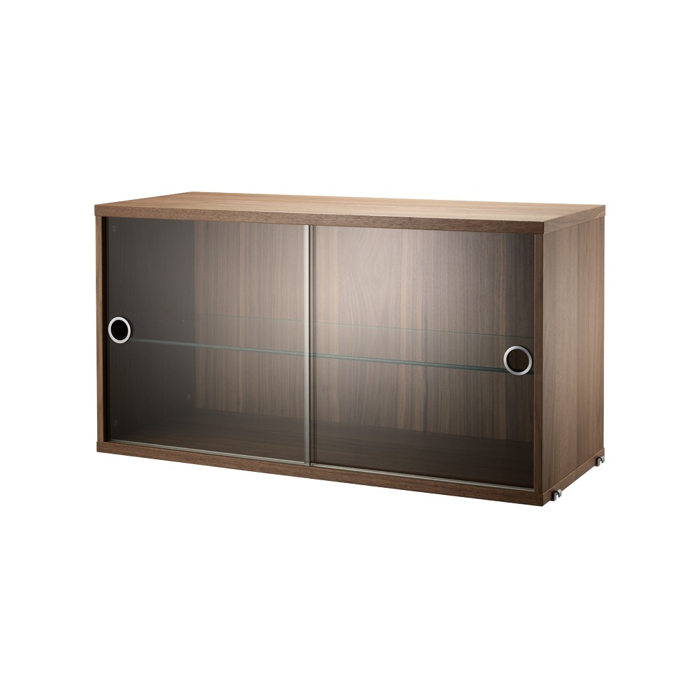 String display cabinet 78 cm Walnut | Scandinavian Design | Display & glass cabinets | Brown