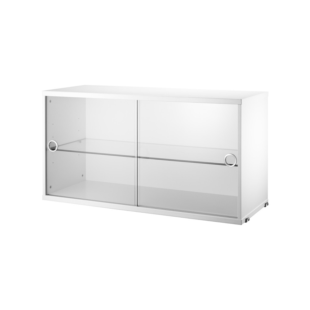 String display cabinet 78 cm White | Scandinavian Design | Display & glass cabinets | White