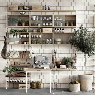 String display cabinet - Oak, 78x30 cm - String