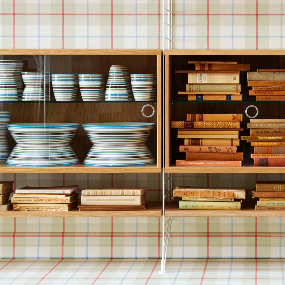 String display cabinet, Oak, 78x30 cm String