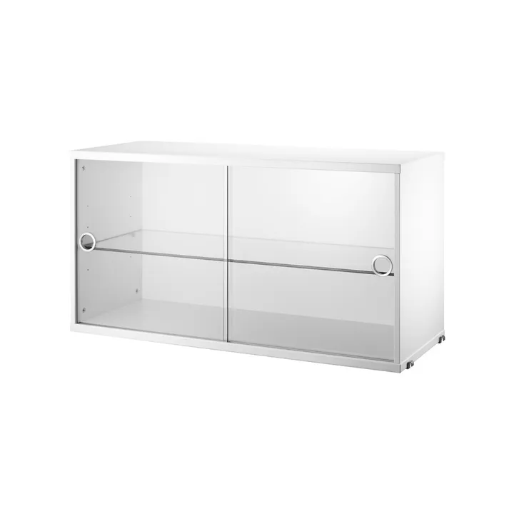String display cabinet - White, 78x30 cm - String