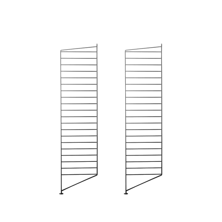 String floor panels - Black, 115x30 cm, 2-pack - String