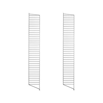 String floor panels - Black, 200x30 cm, 2-pack - String