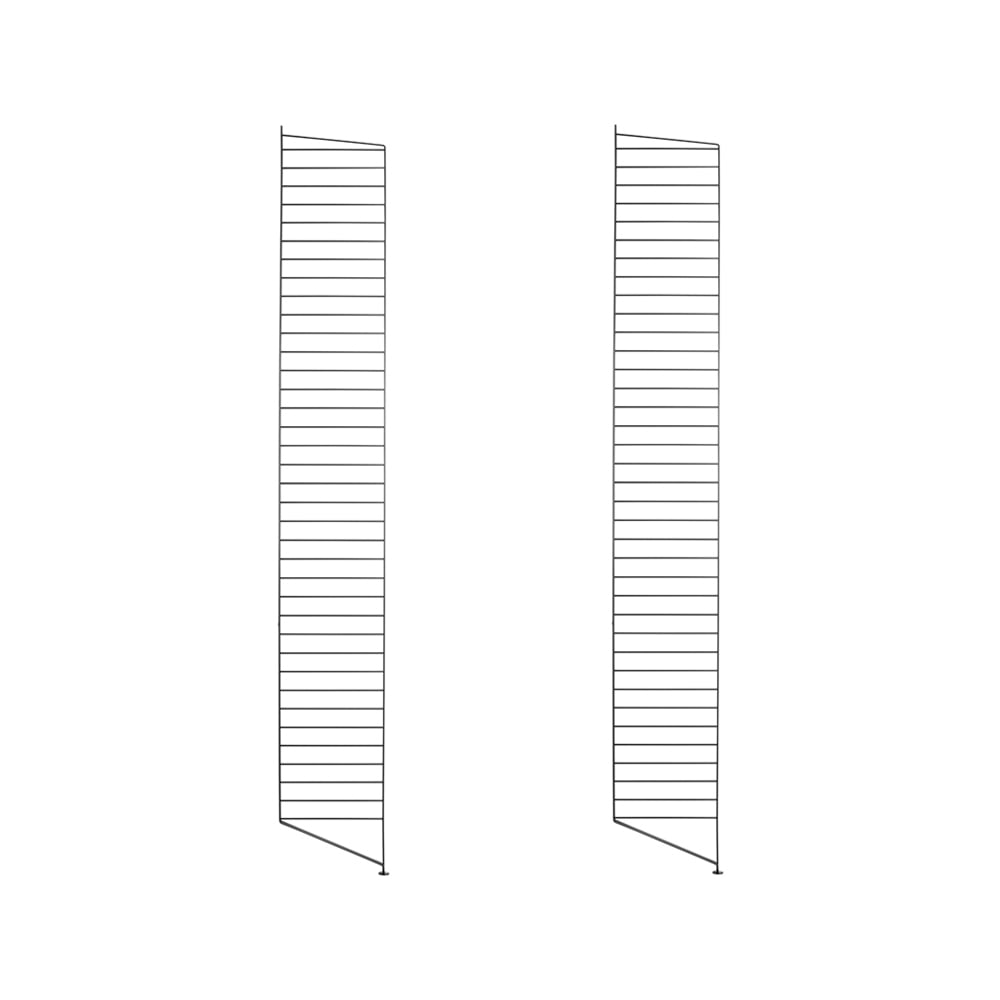 String floor panels Black, 200x30 cm, 2-pack | Scandinavian Design | Shelves & shelving systems | Black