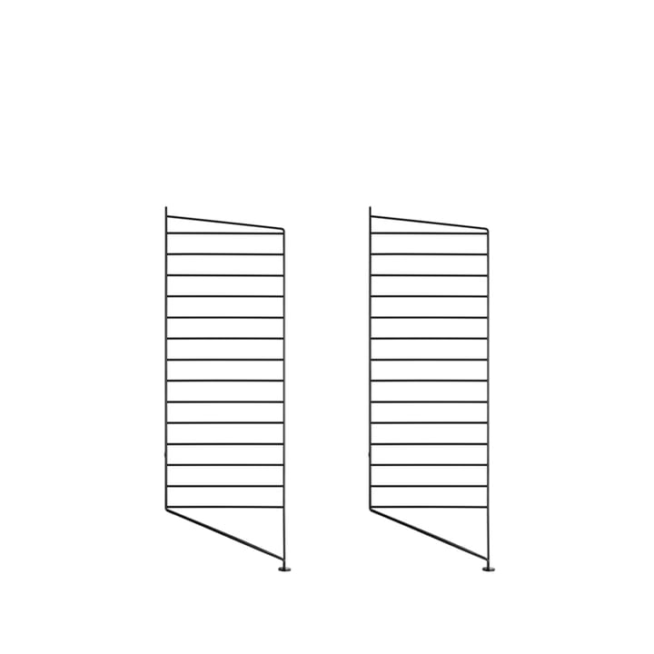 String floor panels - Black, 85x30 cm, 2-pack - String