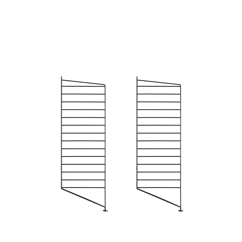 String floor panels Black, 85x30 cm, 2-pack | Scandinavian Design | Shelves & shelving systems | Black