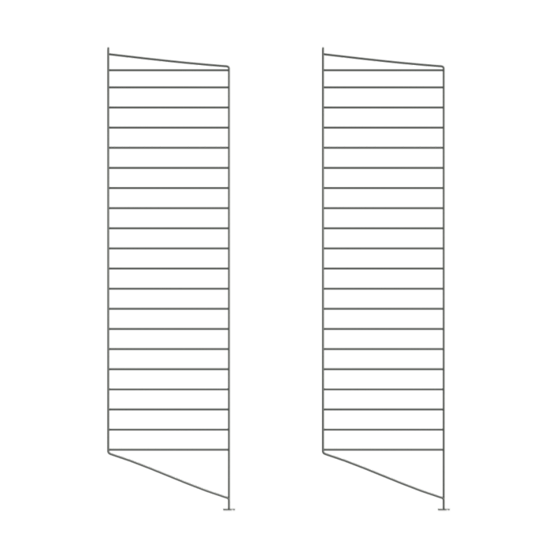String String floor panels Dark grey, 115x30 cm, 2-pack