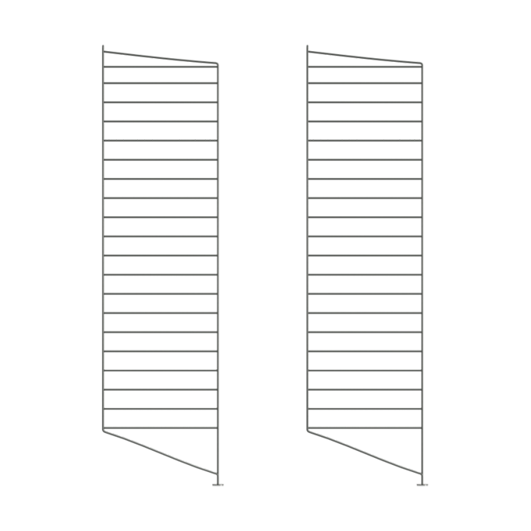 String floor panels Dark grey, 115x30 cm, 2-pack | Scandinavian Design | Shelves & shelving systems | Grey