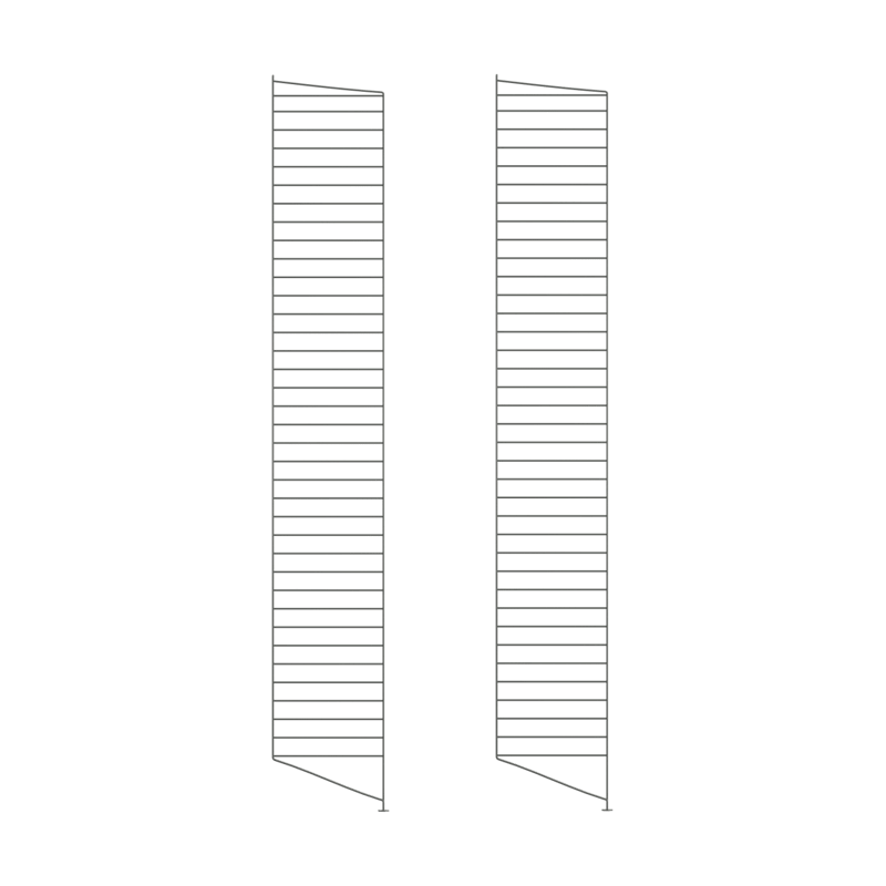 String String floor panels Dark grey, 200x30 cm, 2-pack