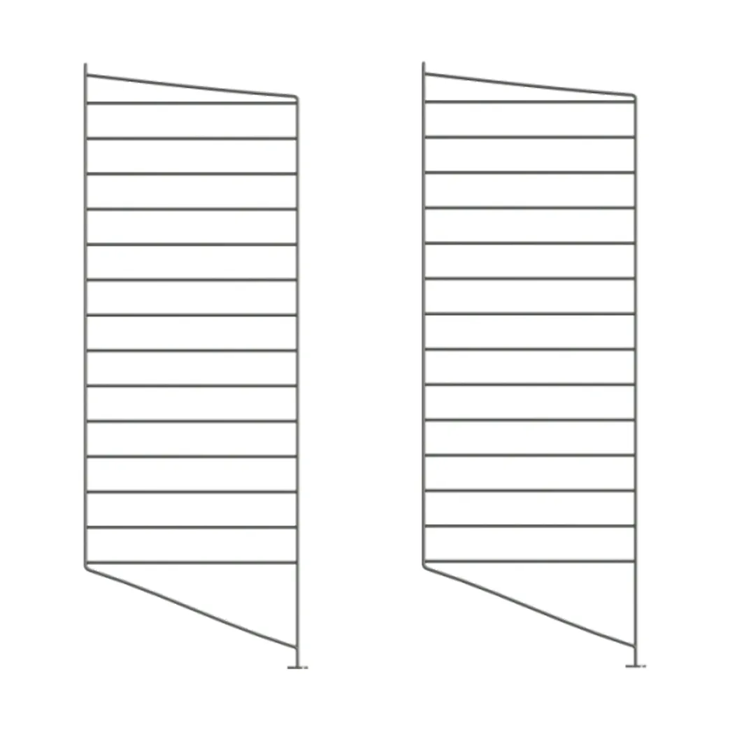 String floor panels Dark grey, 85x30 cm, 2-pack | Scandinavian Design | Shelves & shelving systems | Grey