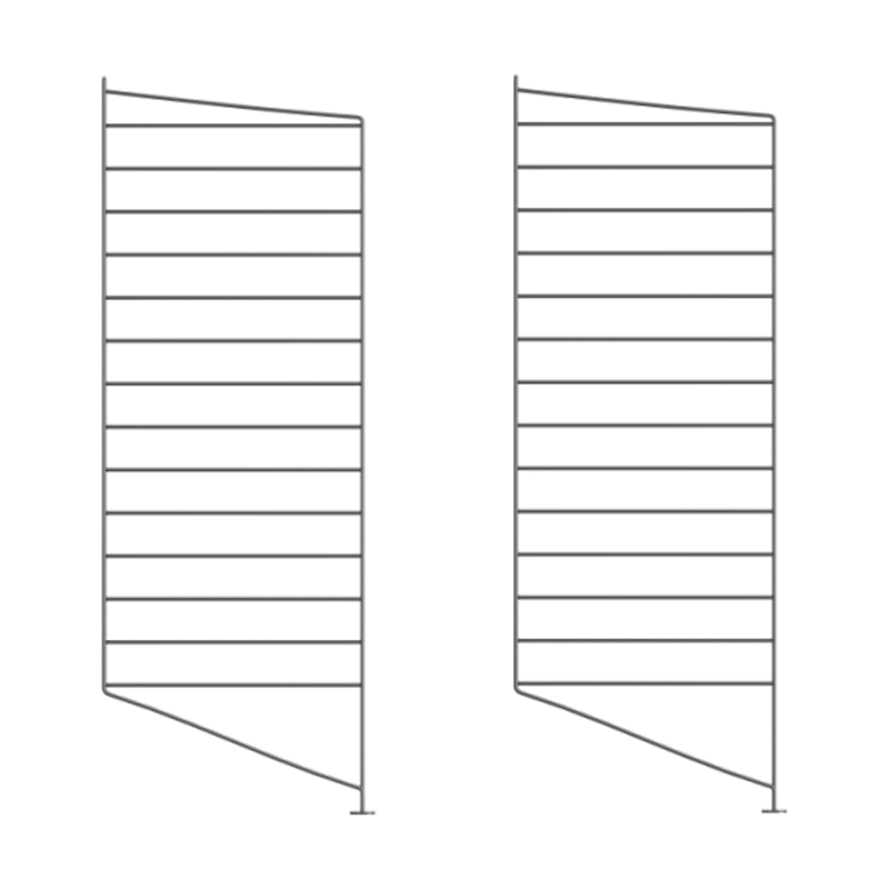 String String floor panels Dark grey, 85x30 cm, 2-pack