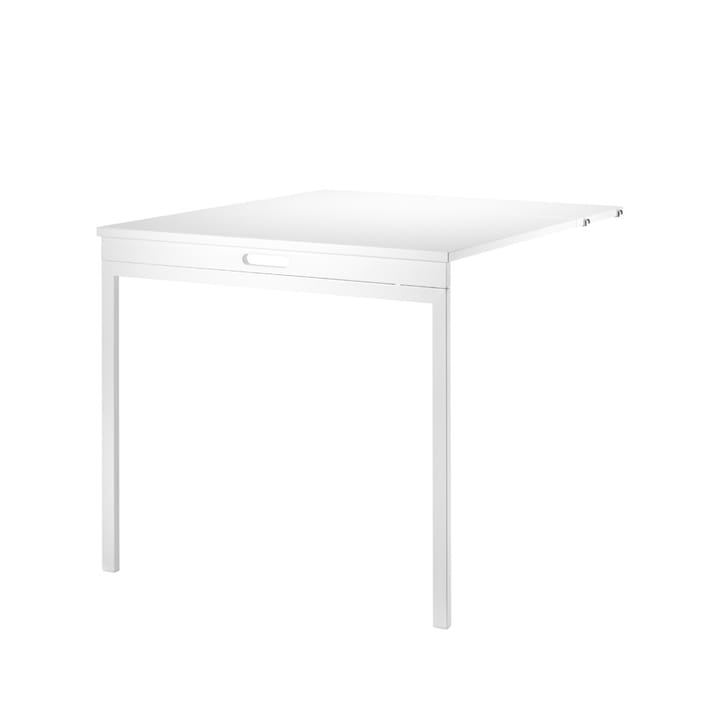 String folding table - White, white metal legs - String