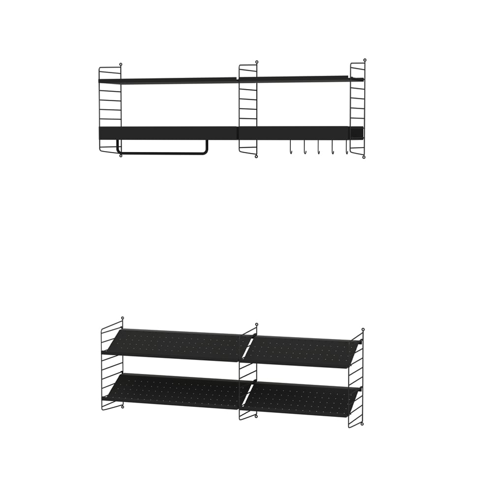 String hallway black - Combination H | Scandinavian Design | Black