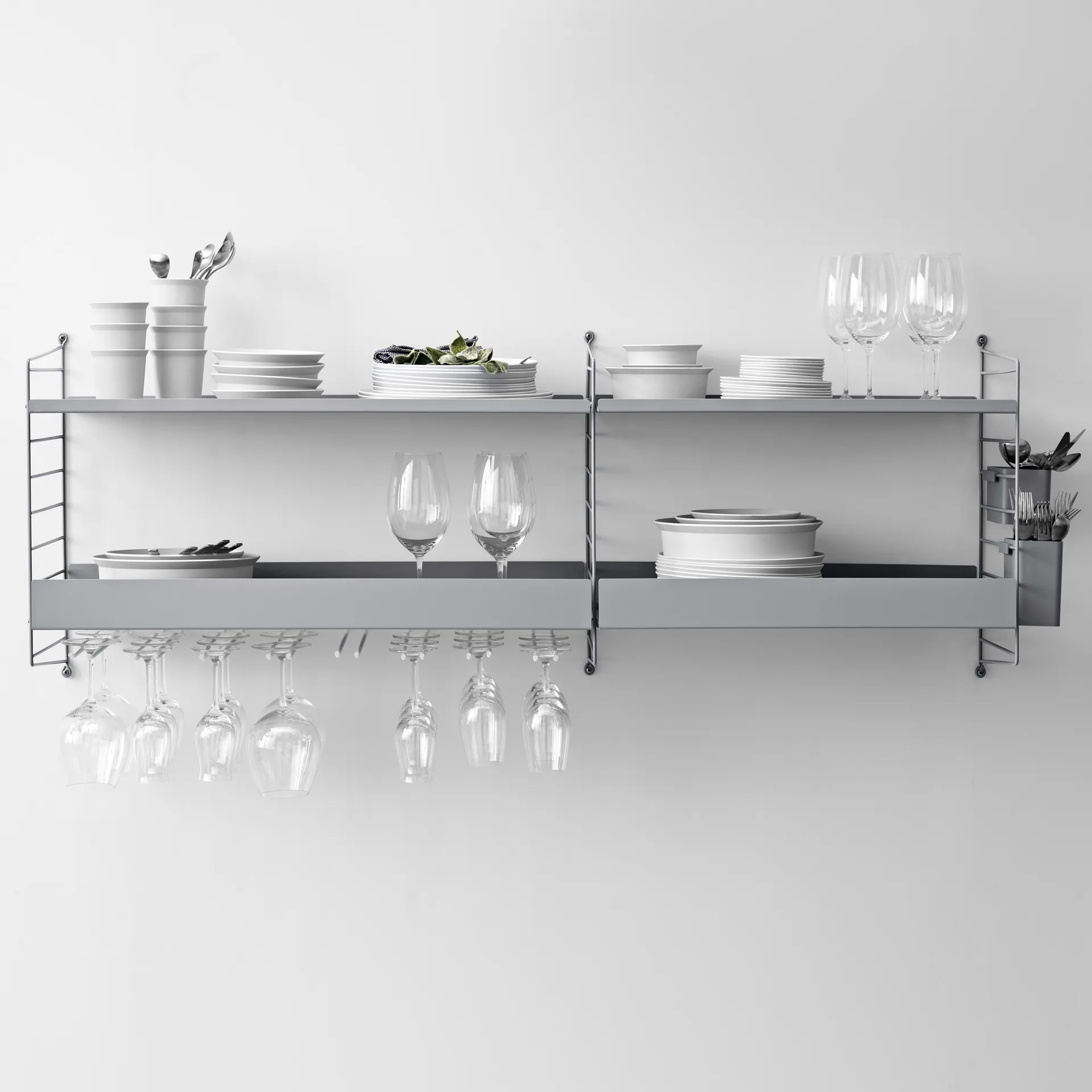 String hanger racks 2-pack, Black, 30cm String