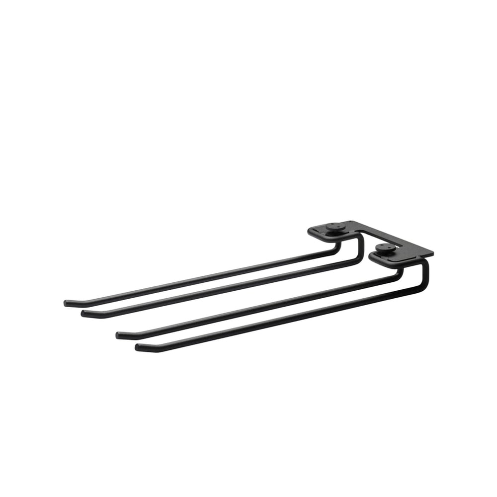 String hanger racks 2-pack Black, 30cm | Scandinavian Design | Black