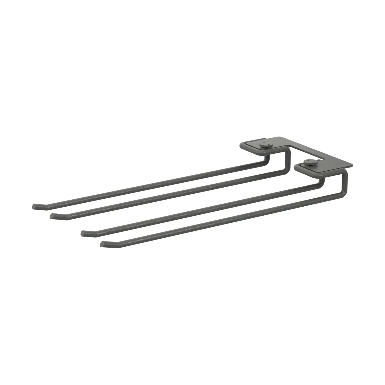 String String hanger racks 2-pack Dark grey, 30 cm | Scandinavian Design | Grey