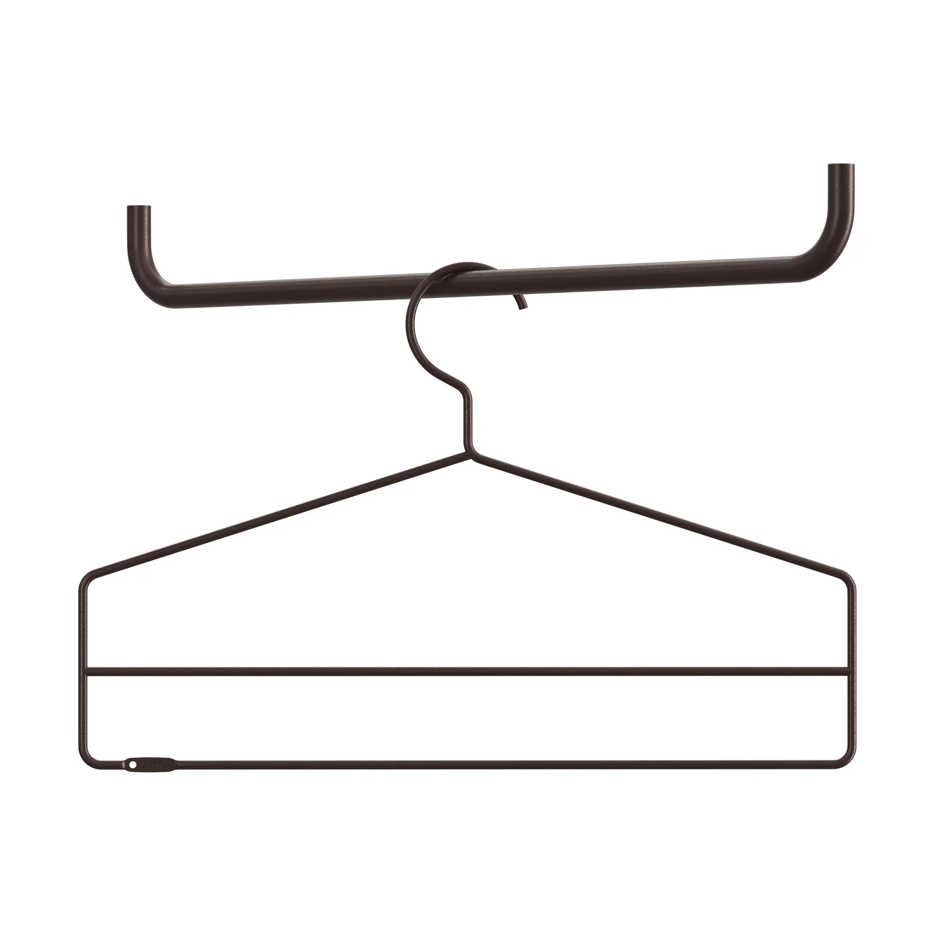String hangers 4-pack, Dark brown String