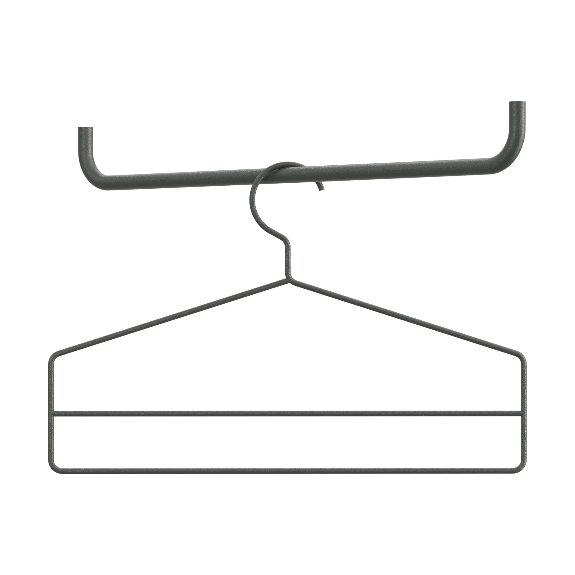 String hangers 4-pack, Dark grey String