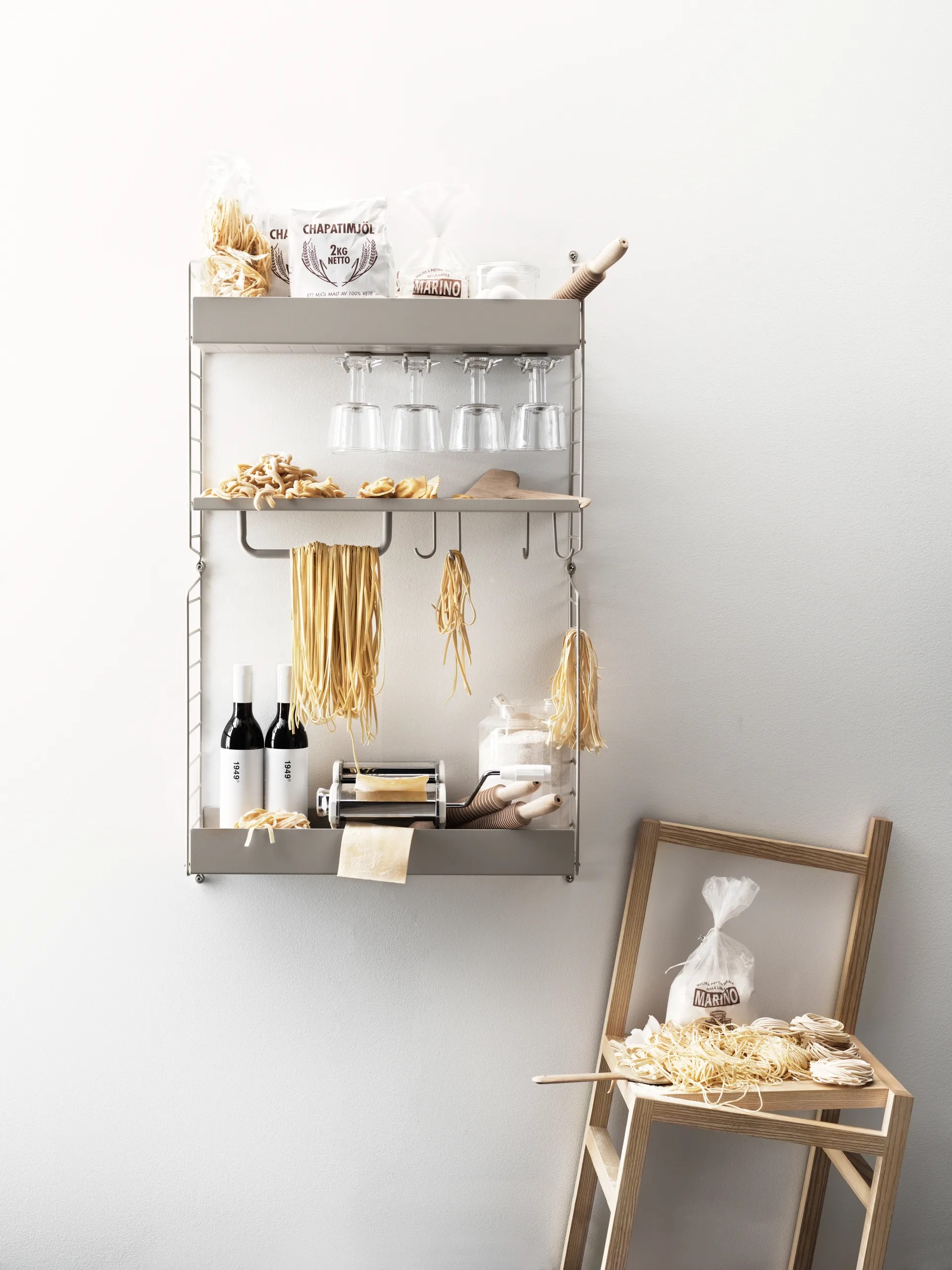 String J-hook 5-pack, Stainless steel String