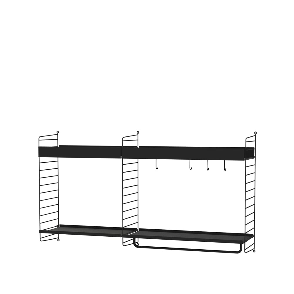 String kitchen black - Combination A | Scandinavian Design | Black