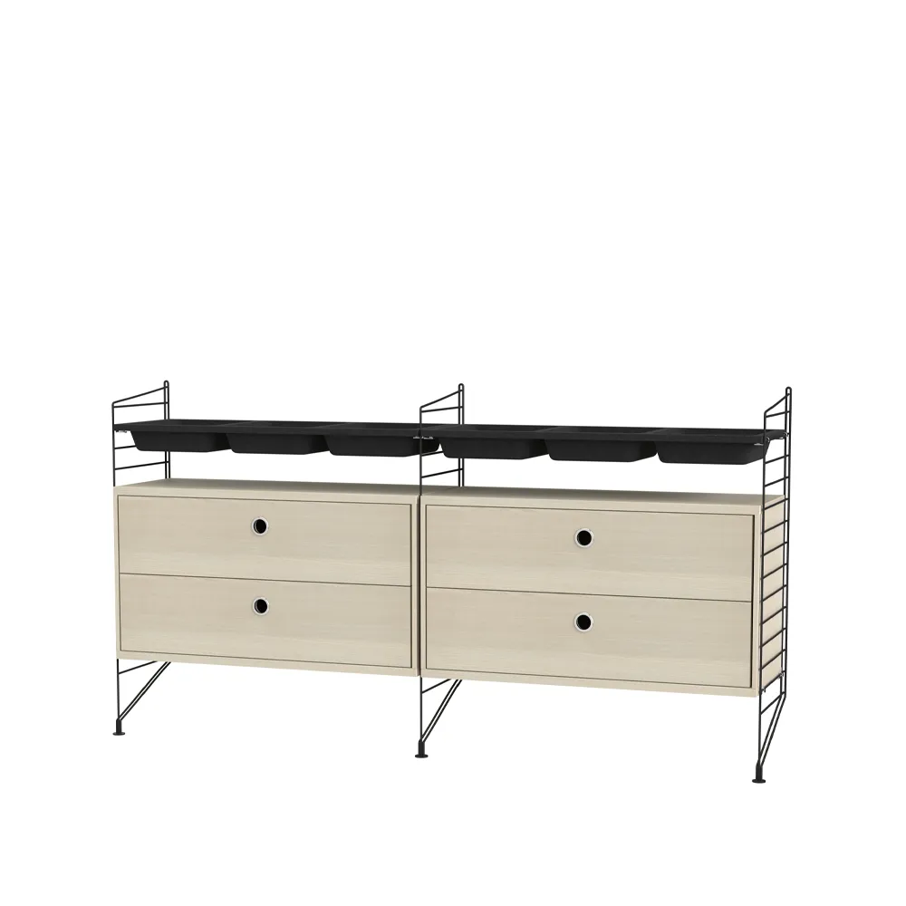 String living room ash & black - Combination G,  String