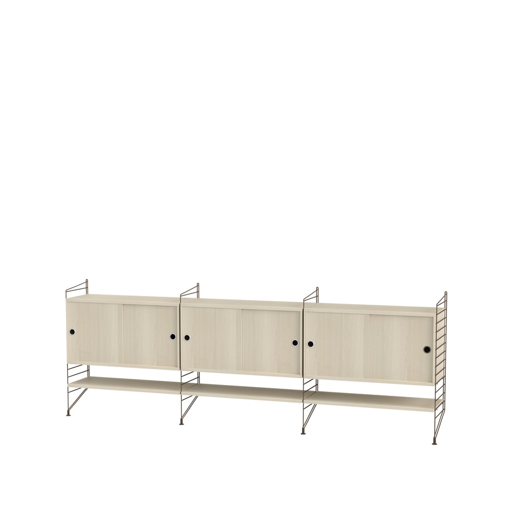 String living room ash & brown - Combination F | Scandinavian Design | Beige