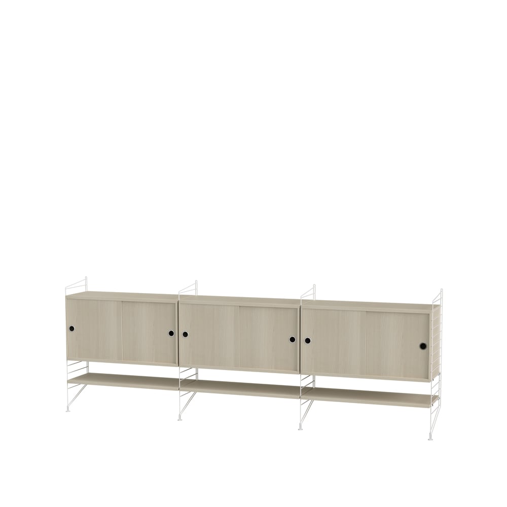 String living room ash & white - Combination F | Scandinavian Design | Beige