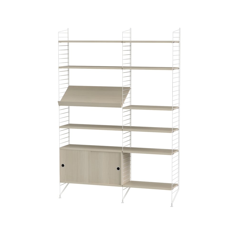 String living room ash & white - Combination H | Scandinavian Design | Beige