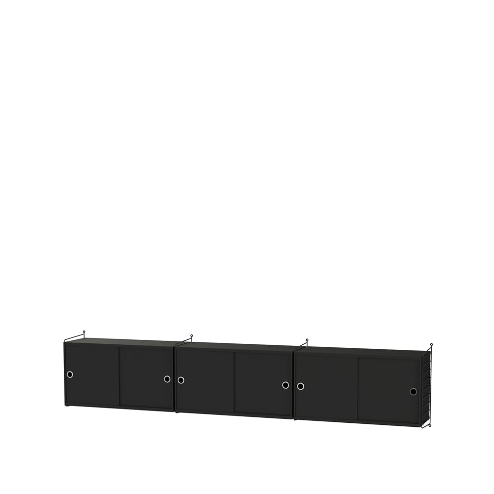String String living room black - Combination D | Scandinavian Design | Black