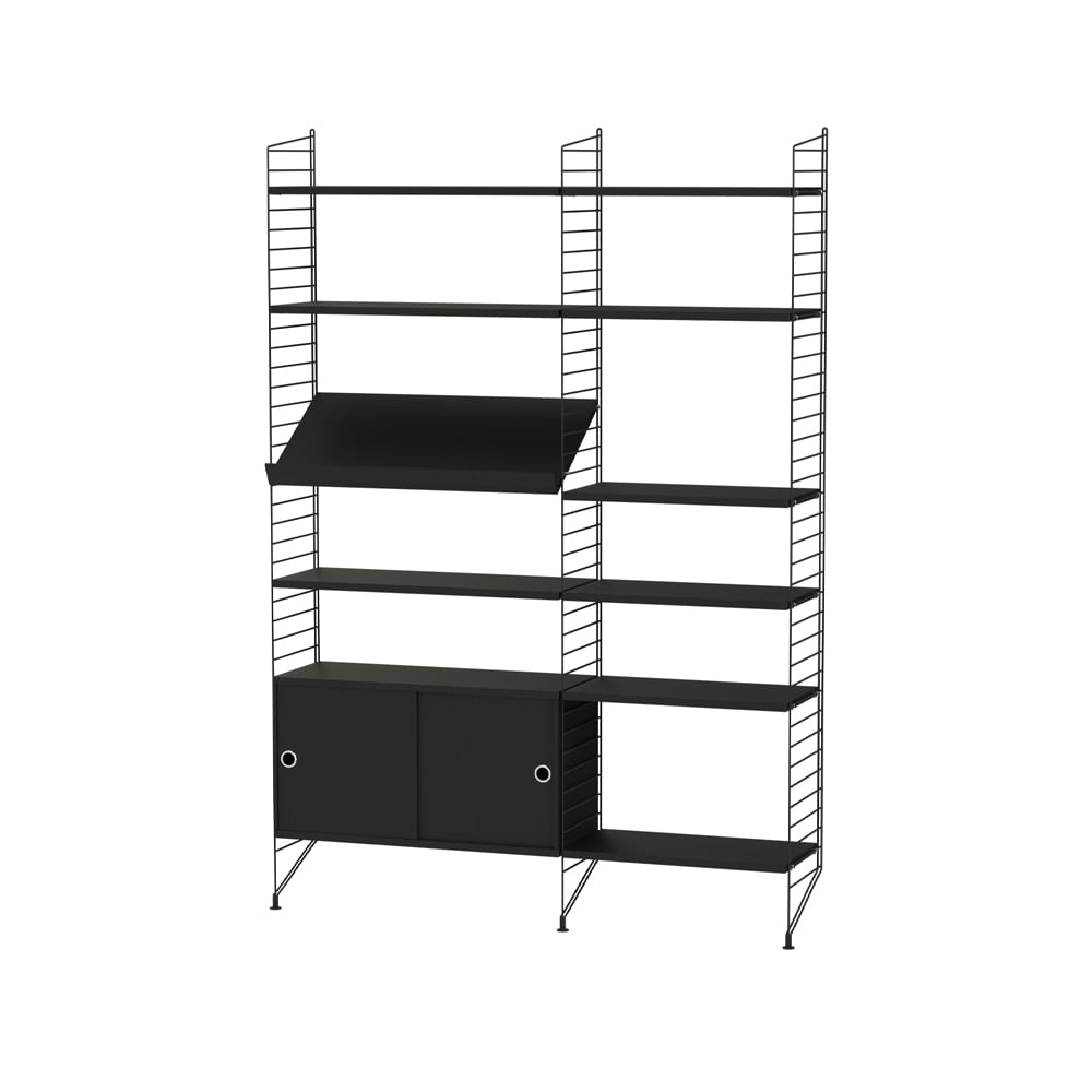String living room black - Combination H | Scandinavian Design | Black