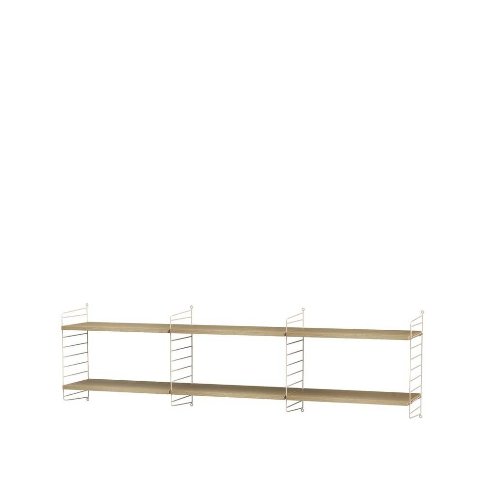 String living room oak & beige - Combination O | Scandinavian Design | Beige