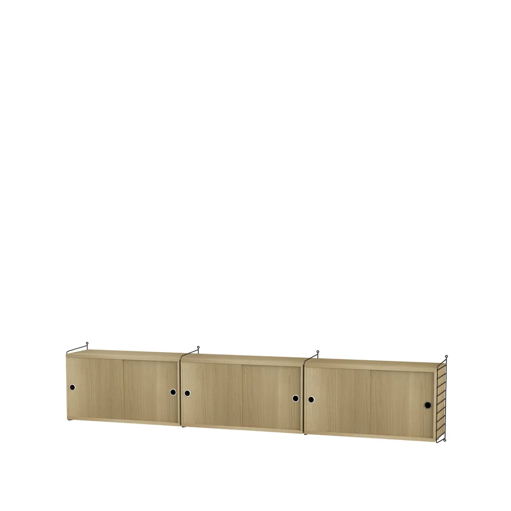 String living room oak & black - Combination D,  String