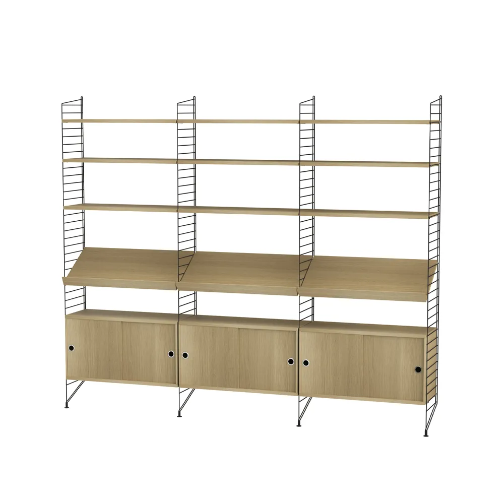 String living room oak & black - Combination G String