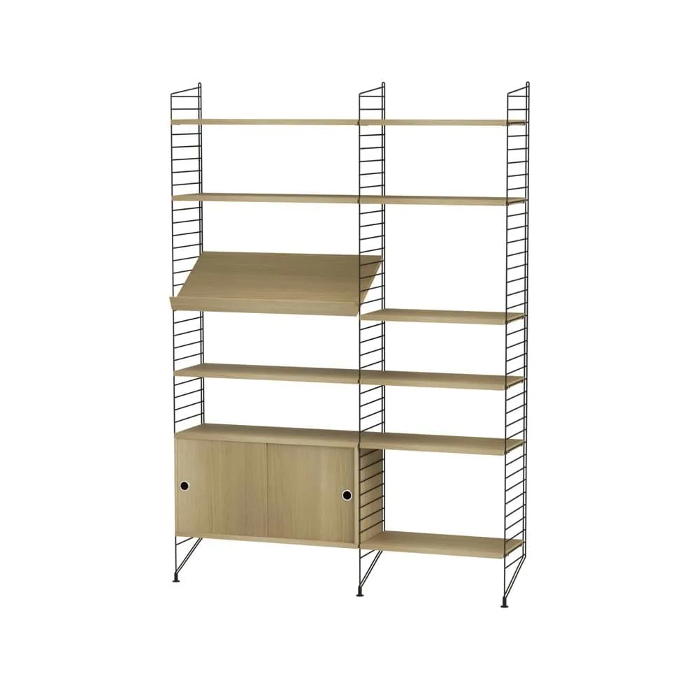 String living room oak & black - Combination H String